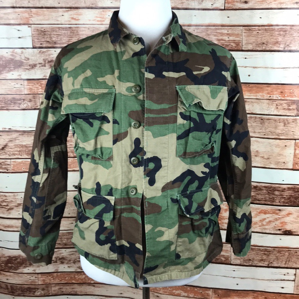 Army Camo ACU Small Short Military Jacket Unisex